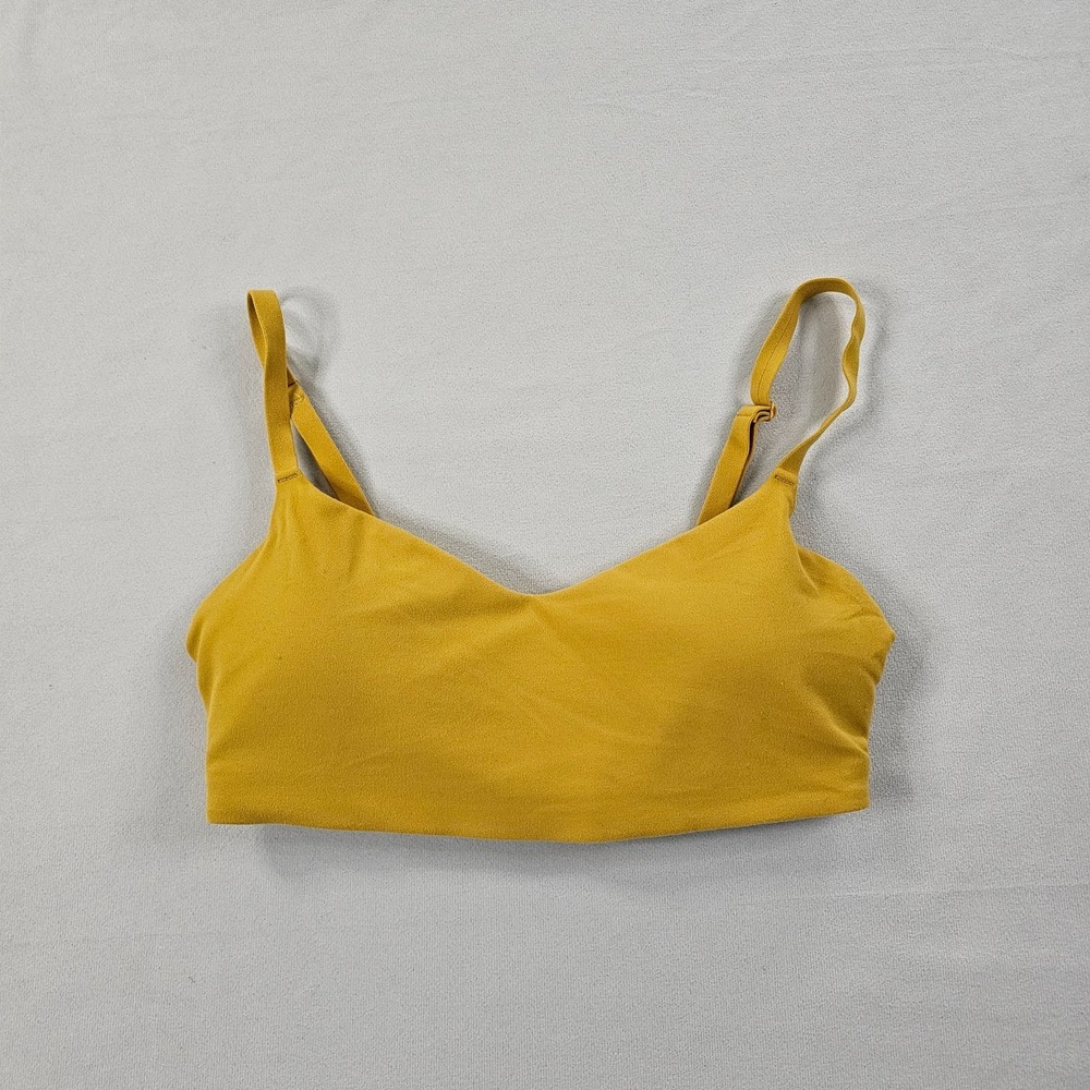Athleta x Alicia Keys Elation Bra A-C XS Mustard Gold Yellow Sports Bra